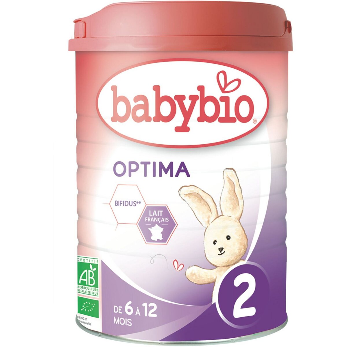 BABYBIO Optima lait 2ème âge en poudre bio dès 6 mois 900g