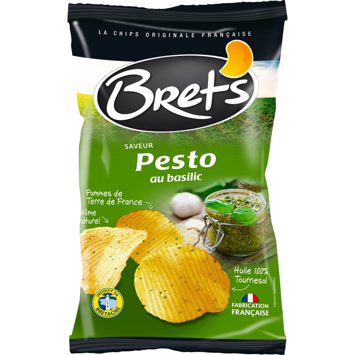 BRET'S Bret's chips saveur pesto 125g