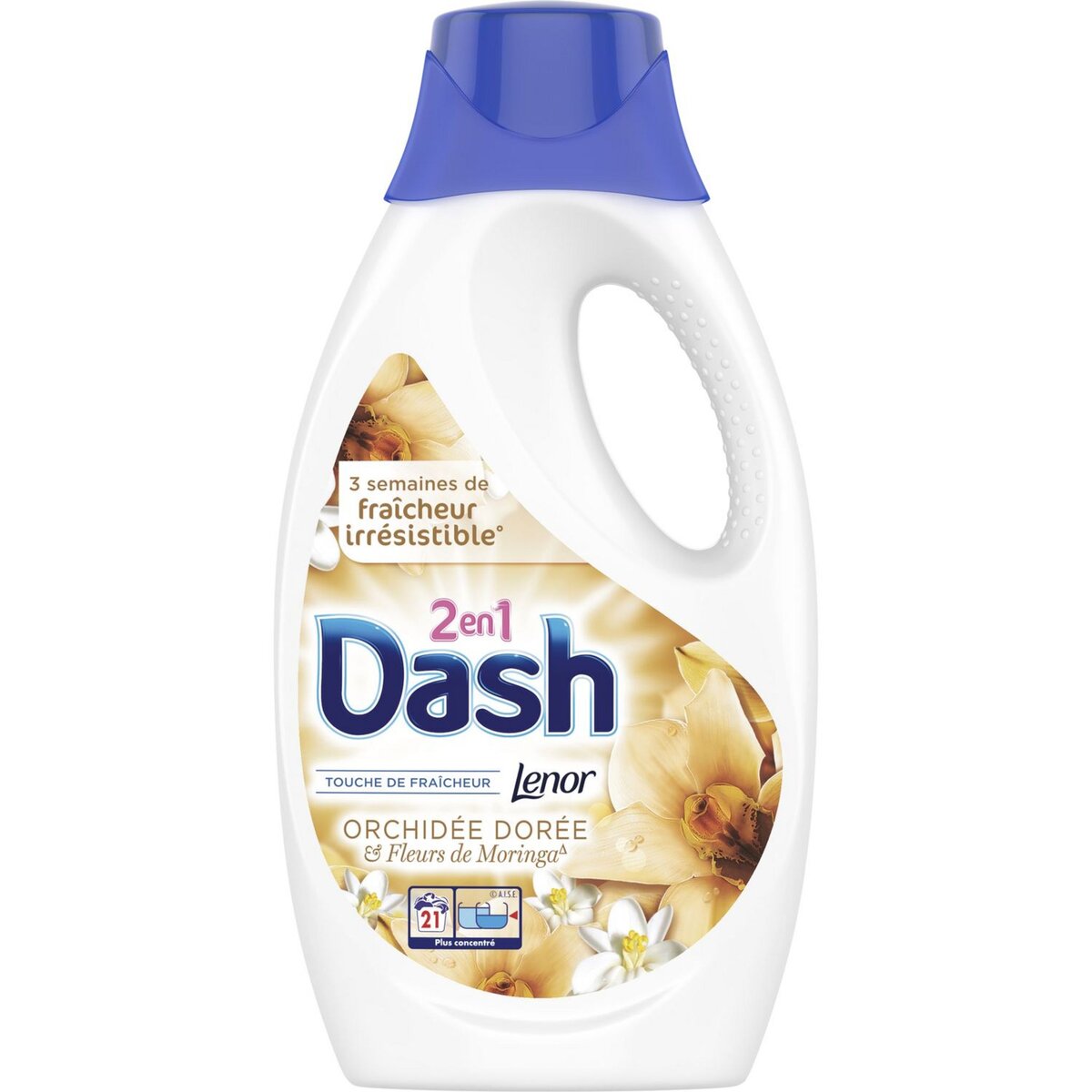 DASH Dash lessive diluée orchidée lavage x21 -1,115l