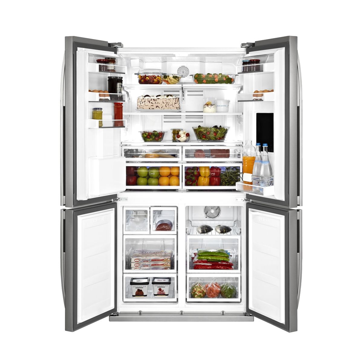 BEKO Réfrigérateur multiportes GNE134630X, 522 L, Neo Frost