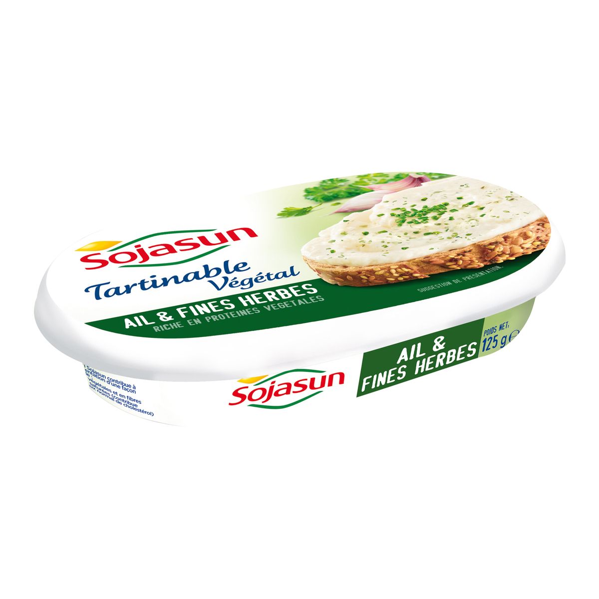 SOJASUN Sojasun tartinable végétal ail et fines herbes 125g