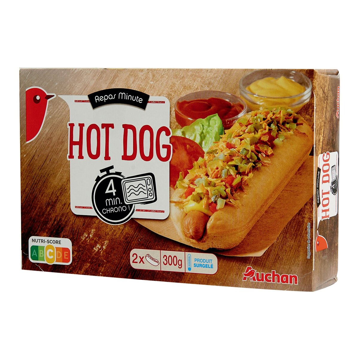 AUCHAN Hot dog 2 pièces 300g