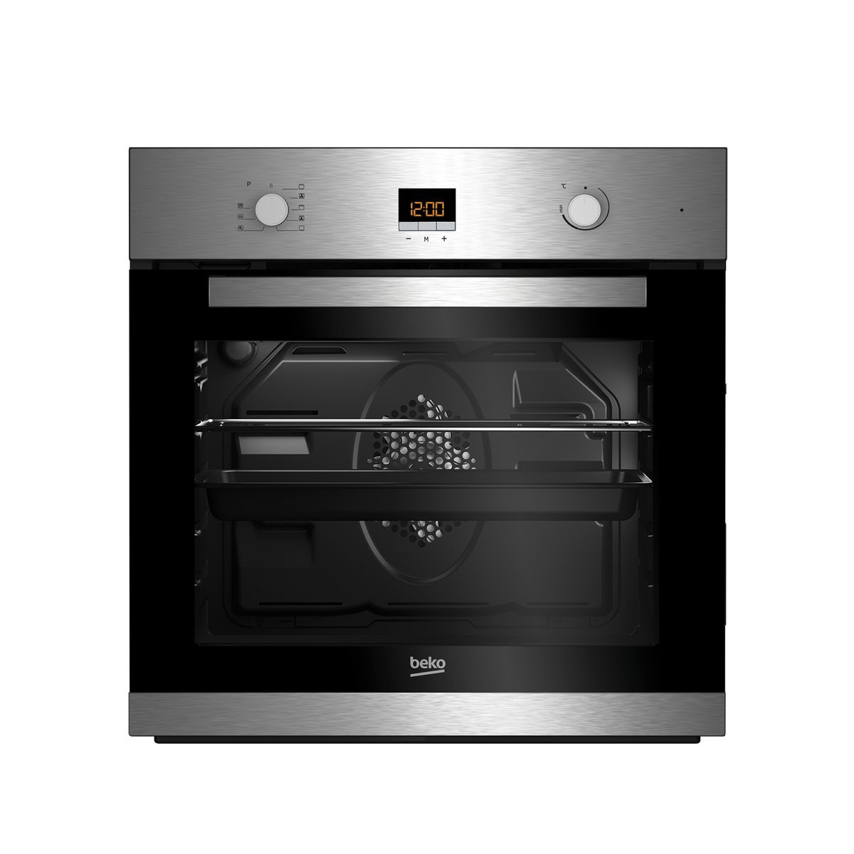 BEKO Four encastrable BIE210BP - 66 L, Multifonction, Chaleur Brassée, Nettoyage Pyrolyse