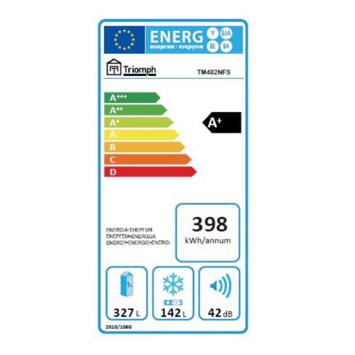 TRIOMPH Réfrigérateur multi-portes TM-482NFS, 469 L, Froid No Frost