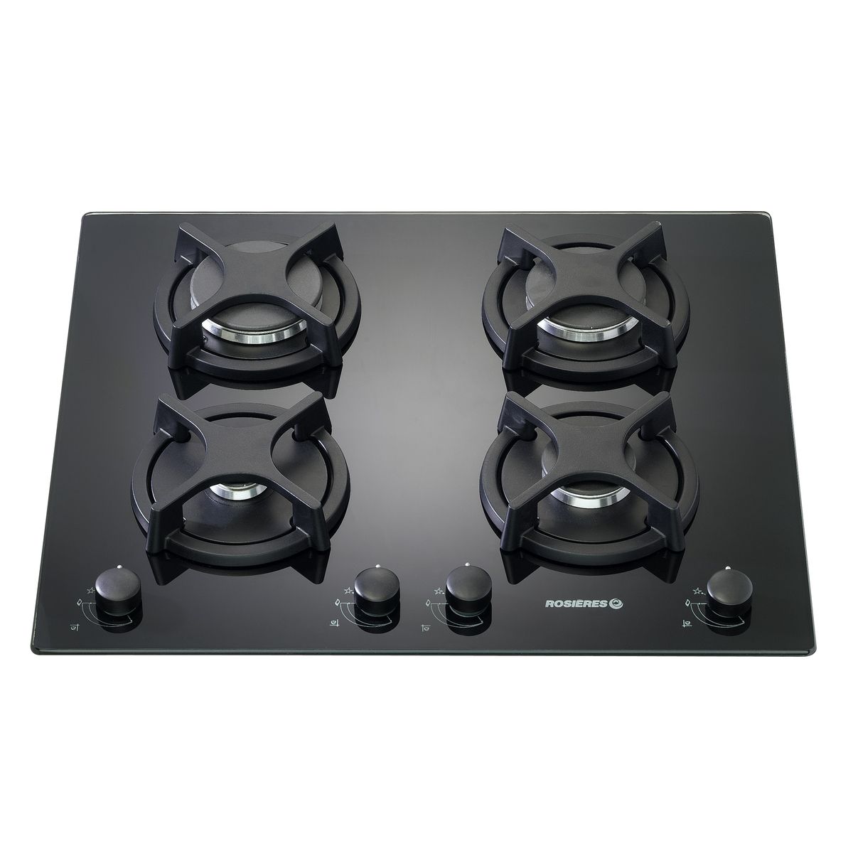 ROSIERES Table de cuisson à gaz RTV640FPN, 59.5 cm, 4 Foyers