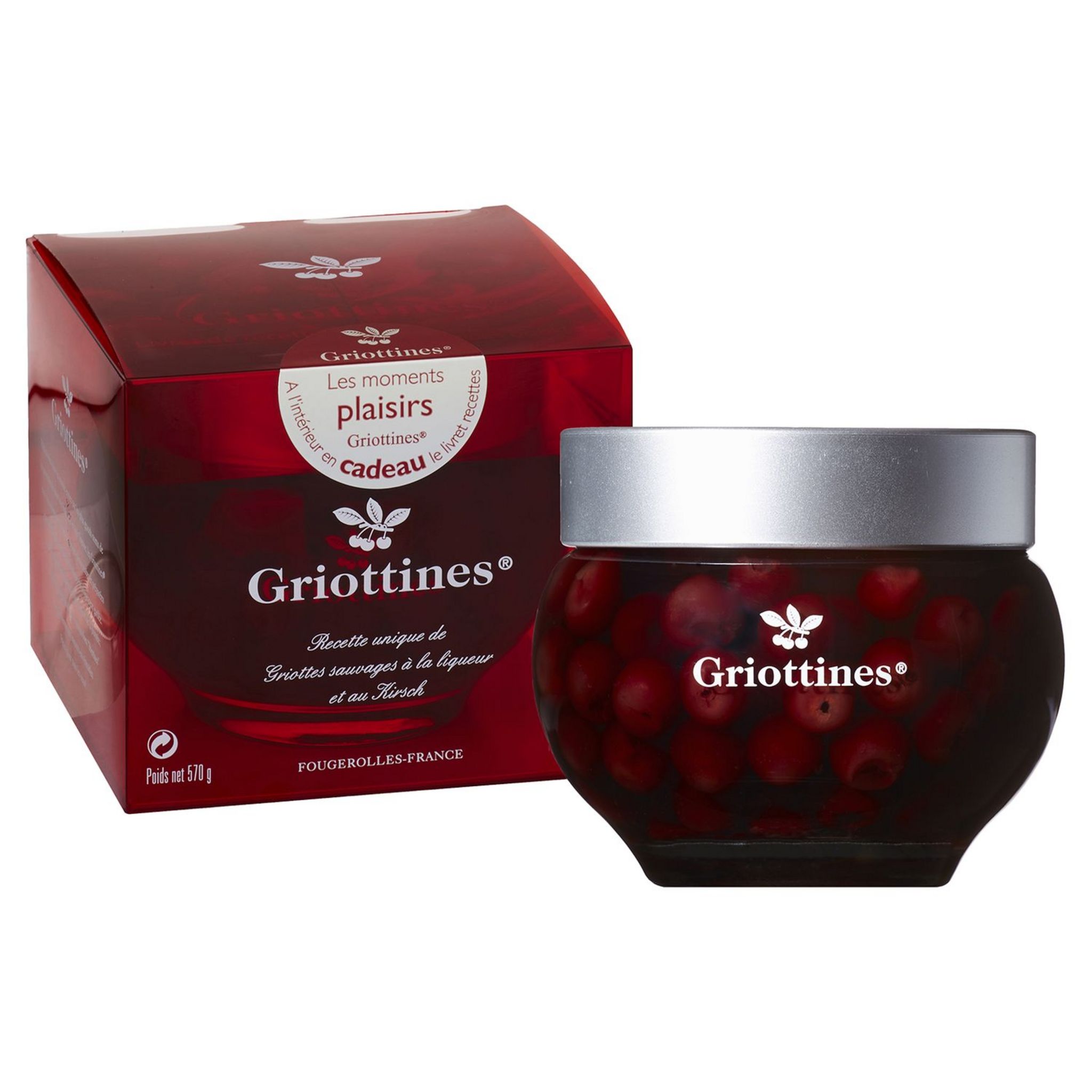Coffret griottes sauvages au kirsch 15% 50cl pas cher - Auchan.fr