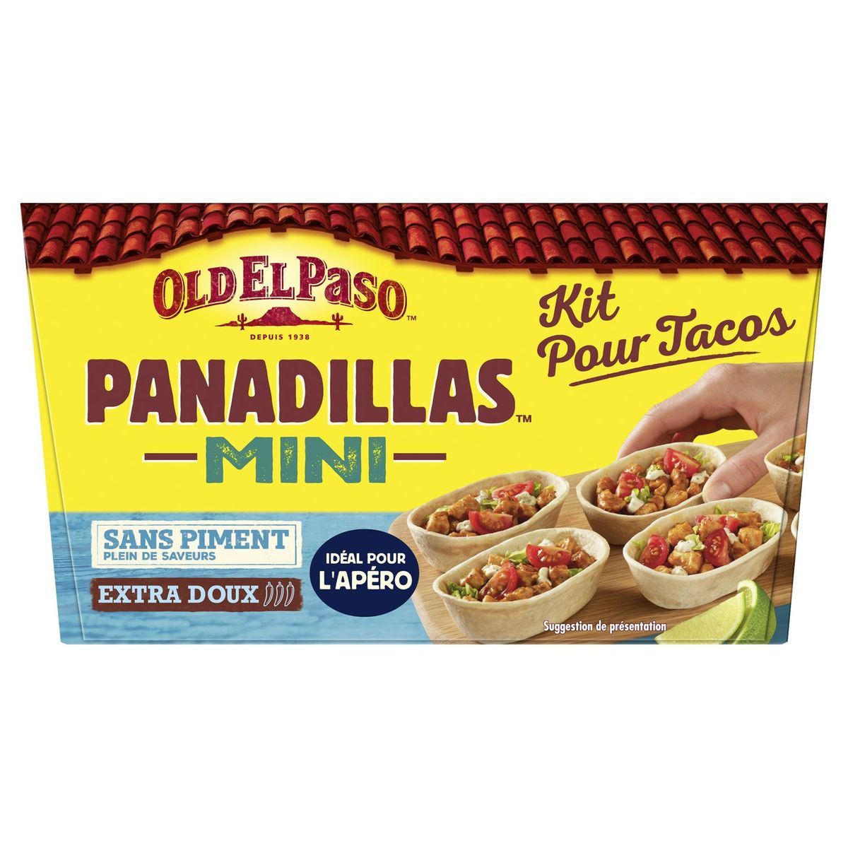 OLD EL PASO Old El Paso kit mini panadillas sans piment 281g