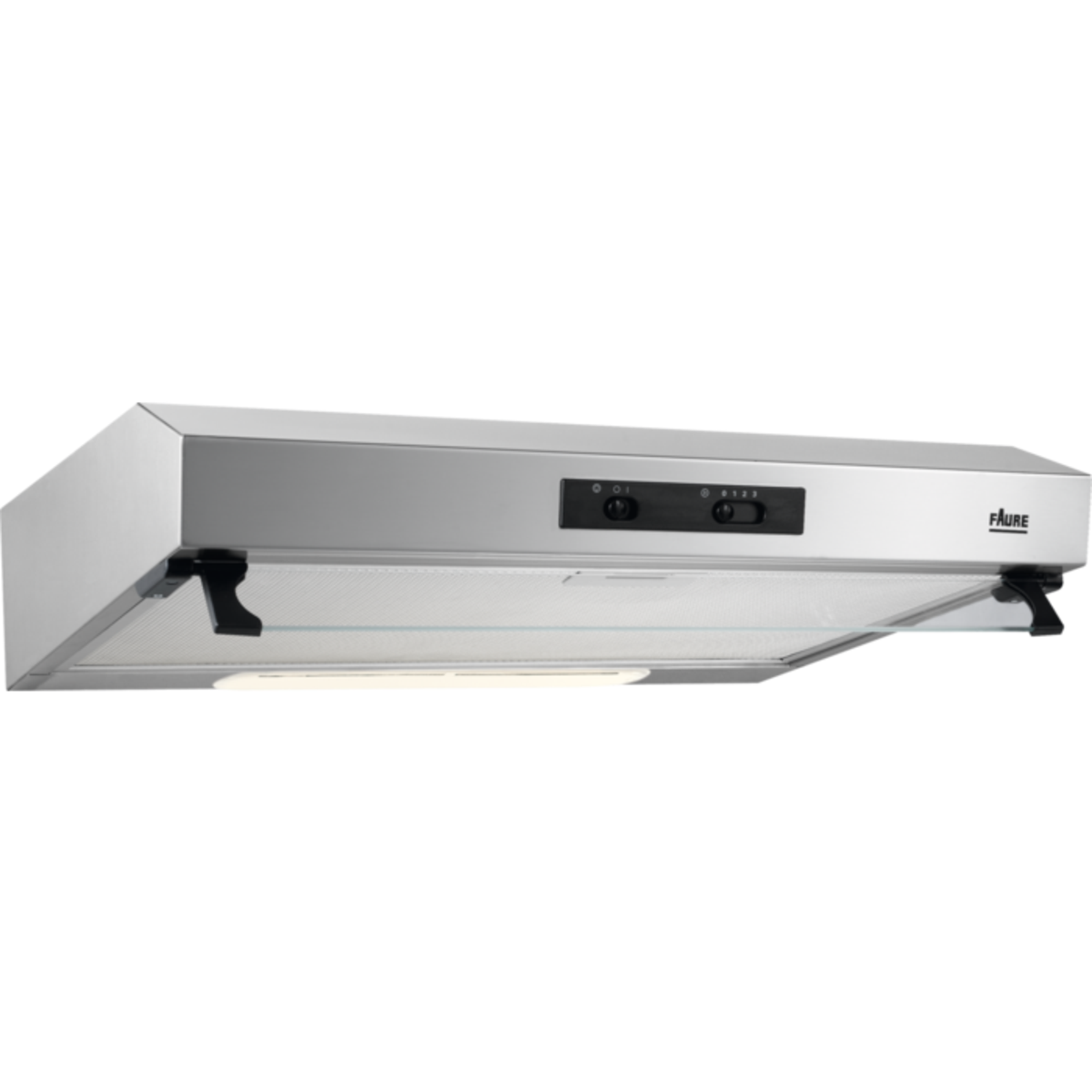 FAURE Hotte casquette FHT 6137X, Évacuation et recyclage, 60cm, 368 m3/h