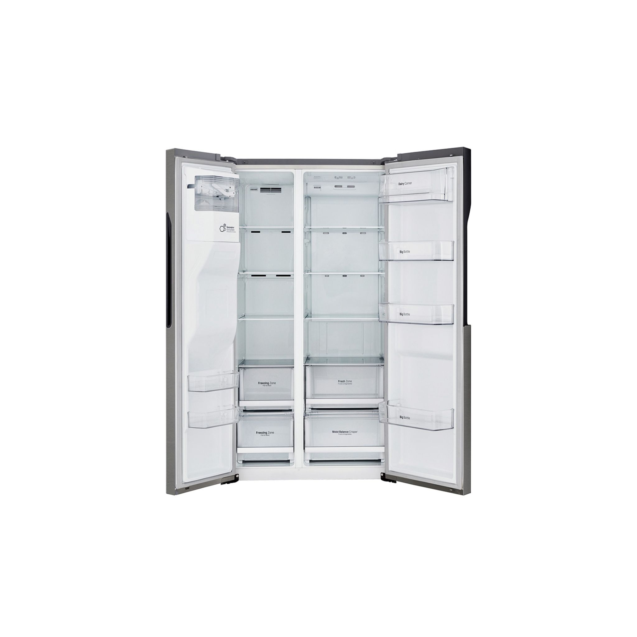 Voir la diapositive 2 : LG Réfrigérateur américain GSL360ICEV, 591L, Froid Ventilé Total No Frost