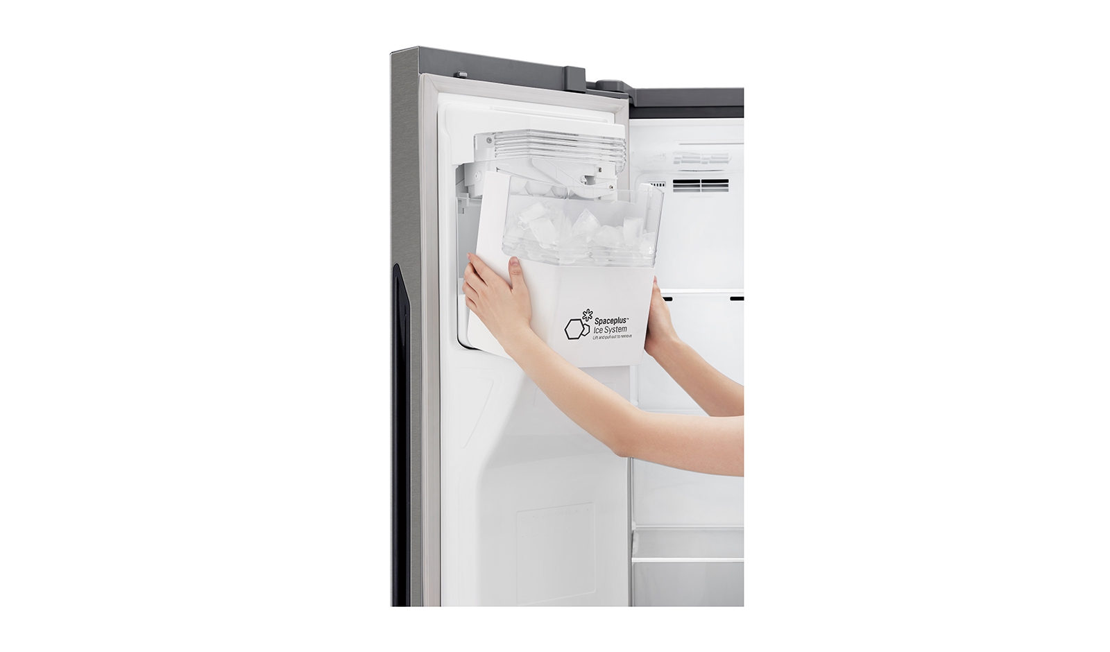 Voir la diapositive 4 : LG Réfrigérateur américain GSL360ICEV, 591L, Froid Ventilé Total No Frost