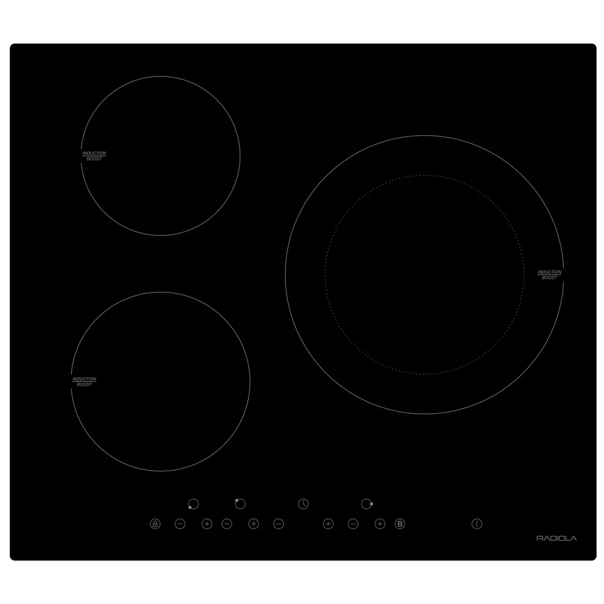 RADIOLA Table de cuisson induction RATI6030CI, 59cm, 3 foyers