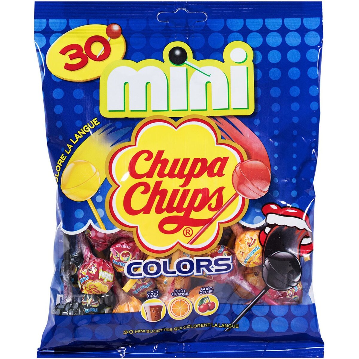 CHUPA CHUPS Assortiment sucettes mini colors 180g