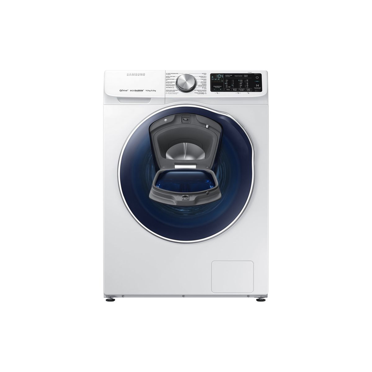 SAMSUNG Lave linge séchant hublot WD91N642OOW ADD WASH, Eco bubble, 9 Kg Lavage, 5 Kg Séchage, 1400 T/min