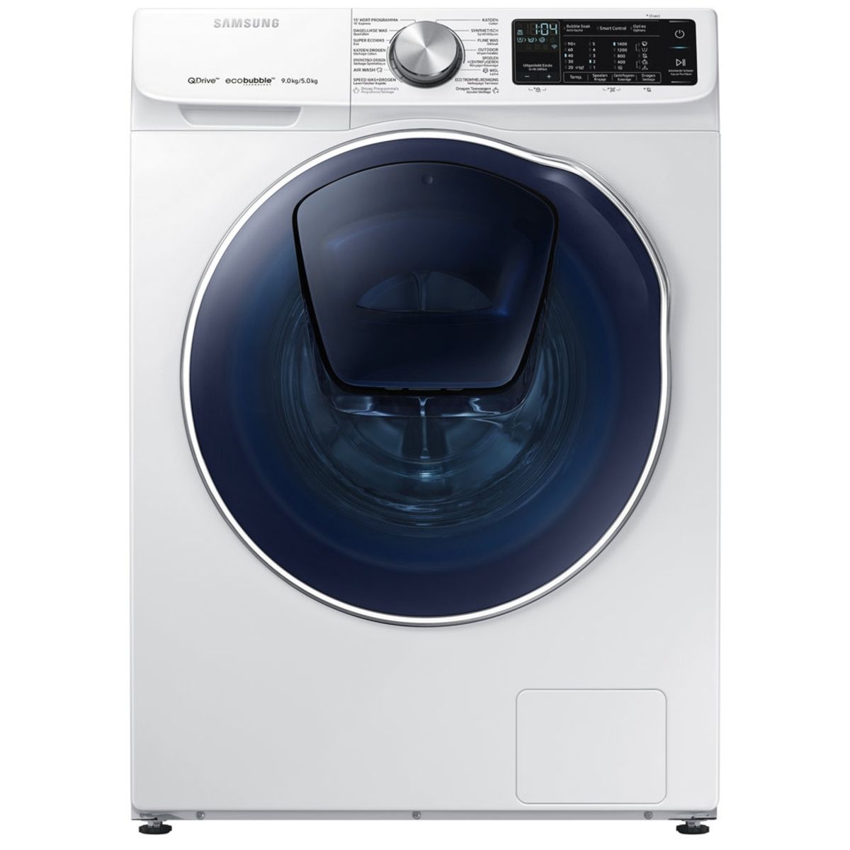 SAMSUNG Lave linge séchant hublot WD91N642OOW ADD WASH, Eco bubble, 9 Kg Lavage, 5 Kg Séchage, 1400 T/min