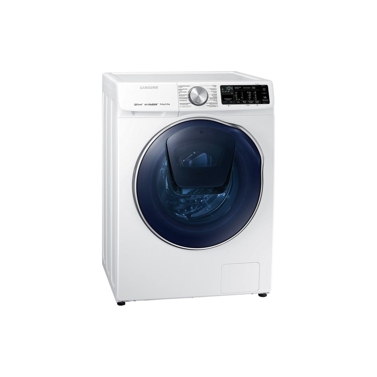 SAMSUNG Lave linge séchant hublot WD91N642OOW ADD WASH, Eco bubble, 9 Kg Lavage, 5 Kg Séchage, 1400 T/min