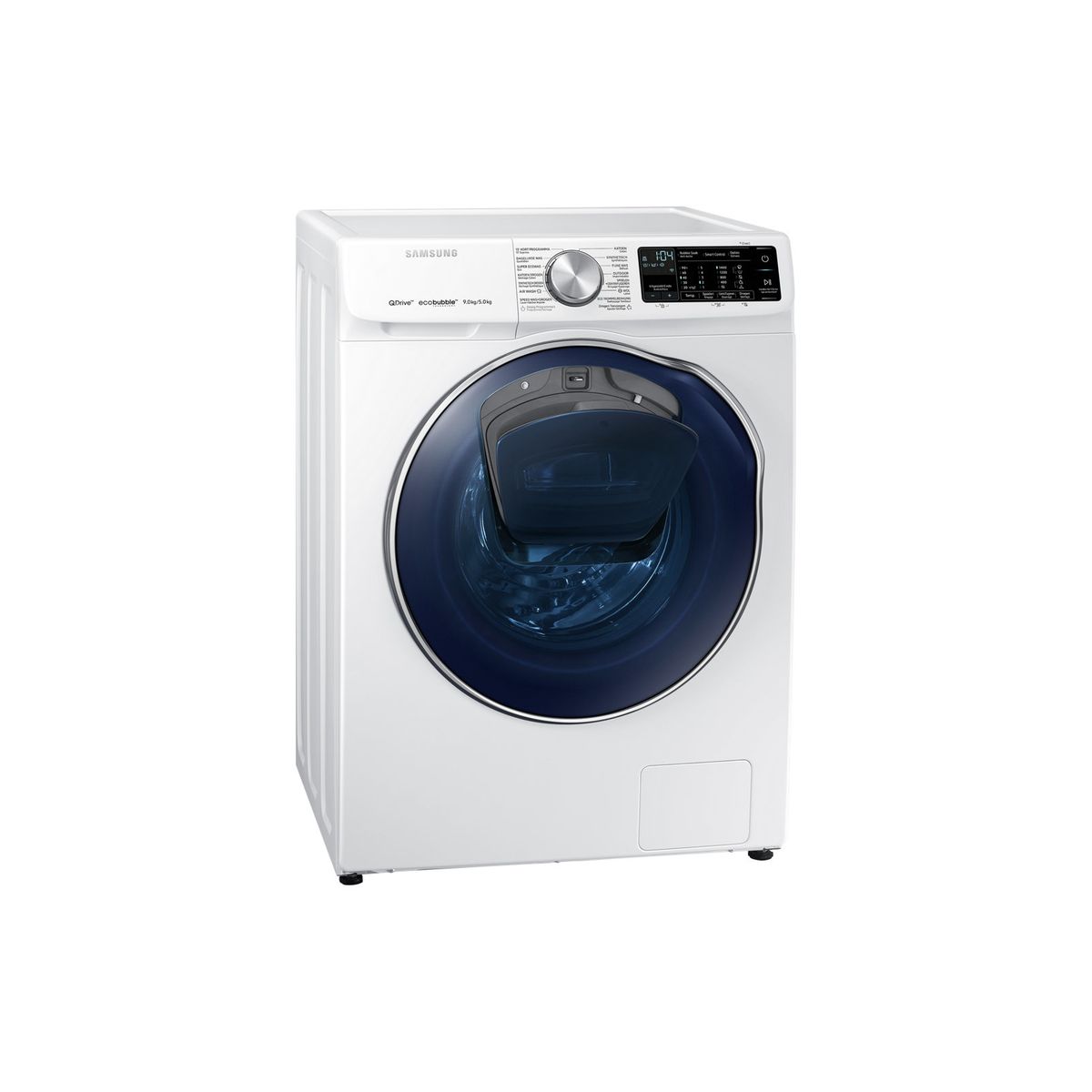 SAMSUNG Lave linge séchant hublot WD91N642OOW ADD WASH, Eco bubble, 9 Kg Lavage, 5 Kg Séchage, 1400 T/min