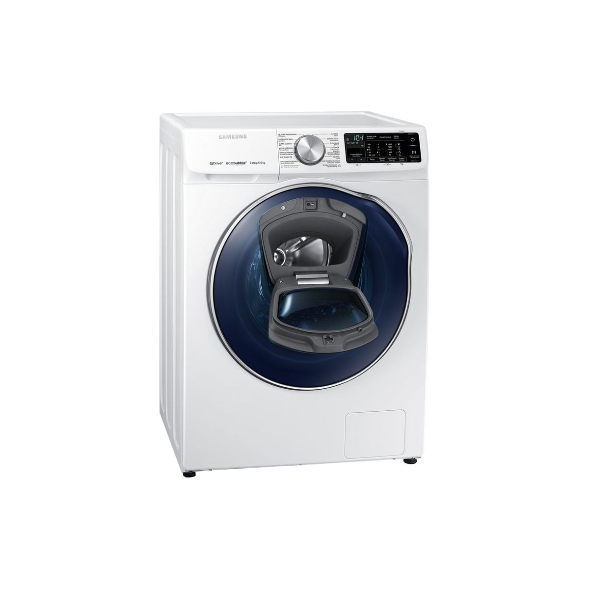 SAMSUNG Lave linge séchant hublot WD91N642OOW ADD WASH, Eco bubble, 9 Kg Lavage, 5 Kg Séchage, 1400 T/min
