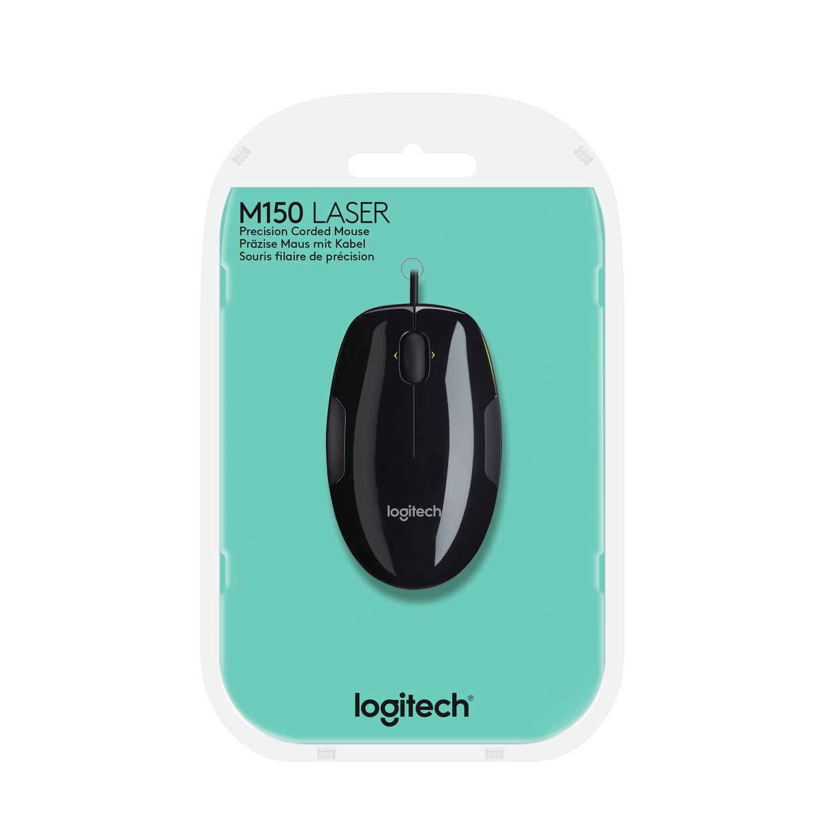 LOGITECH Souris filaire M150 Grape Flash Acid - Noir