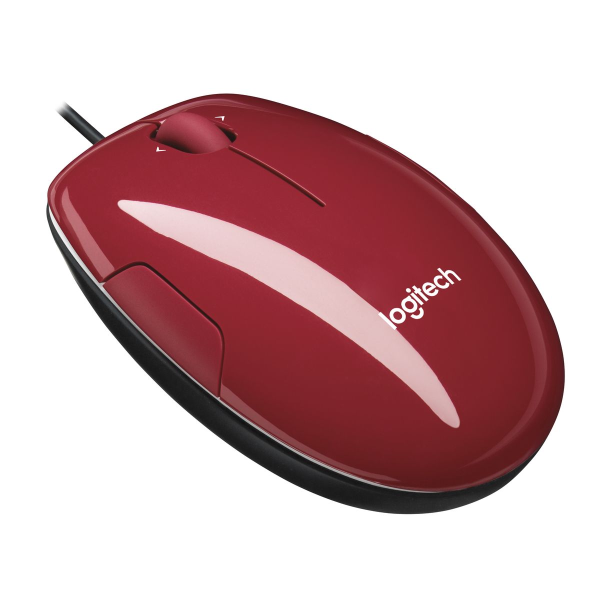 LOGITECH Souris filaire M150 Cinammon- Rouge