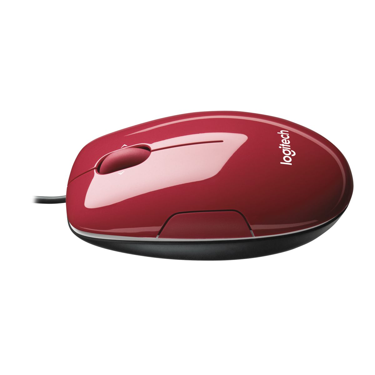 LOGITECH Souris filaire M150 Cinammon- Rouge