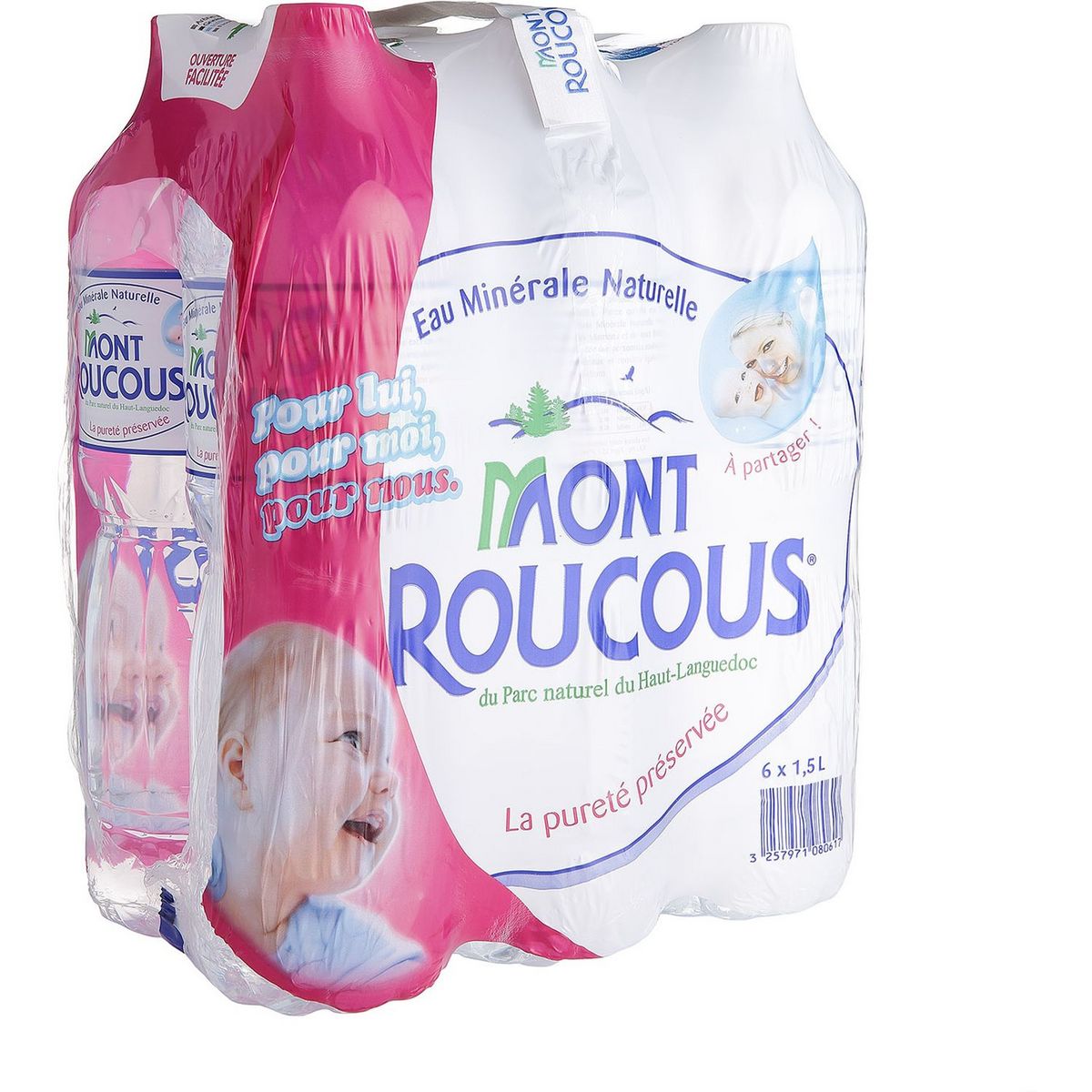 MONT ROUCOUS Eau minérale naturelle plate 6x1,5l