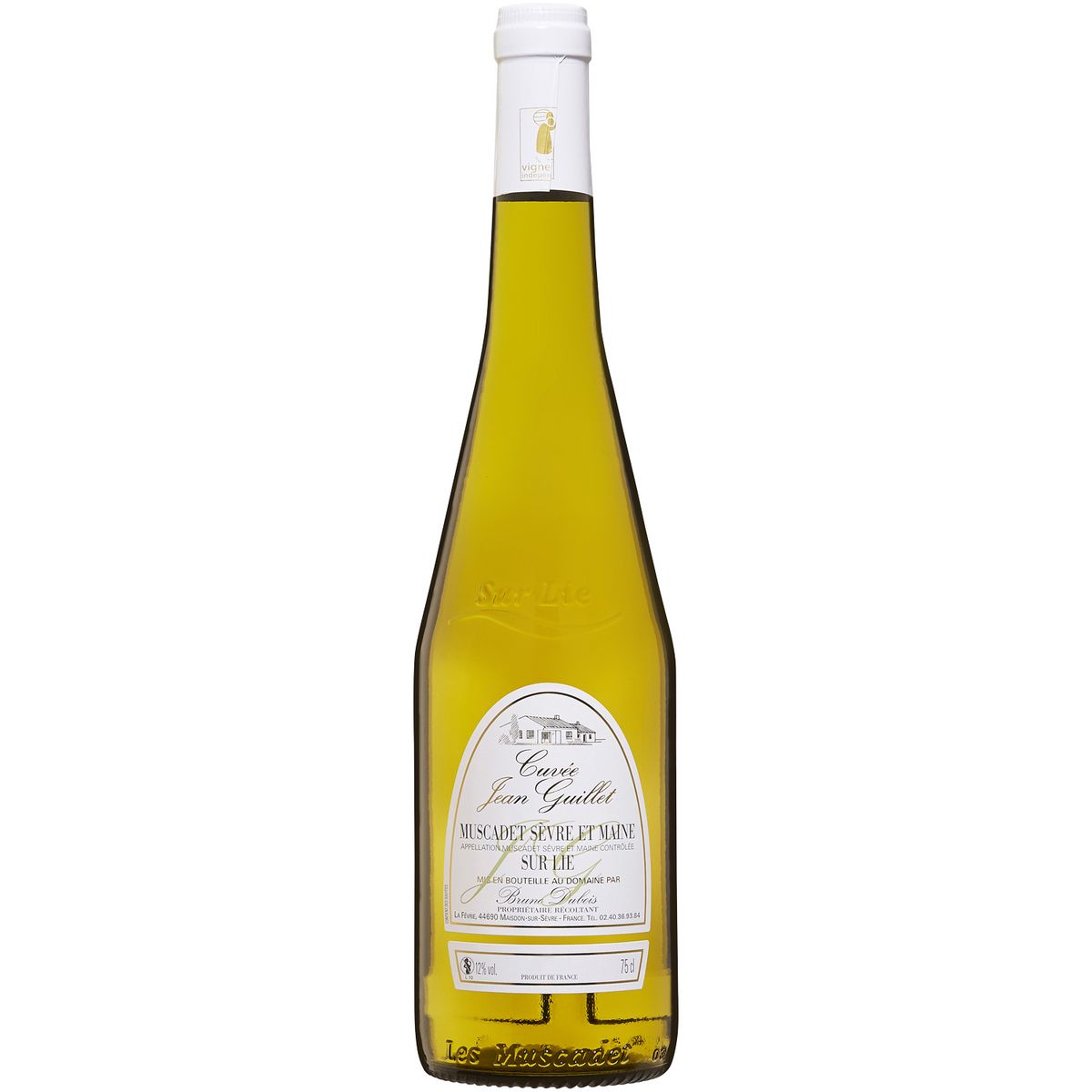 AOP Muscadet Sèvre et Maine sur Lie Cuvée Jean Guillet blanc 75cl