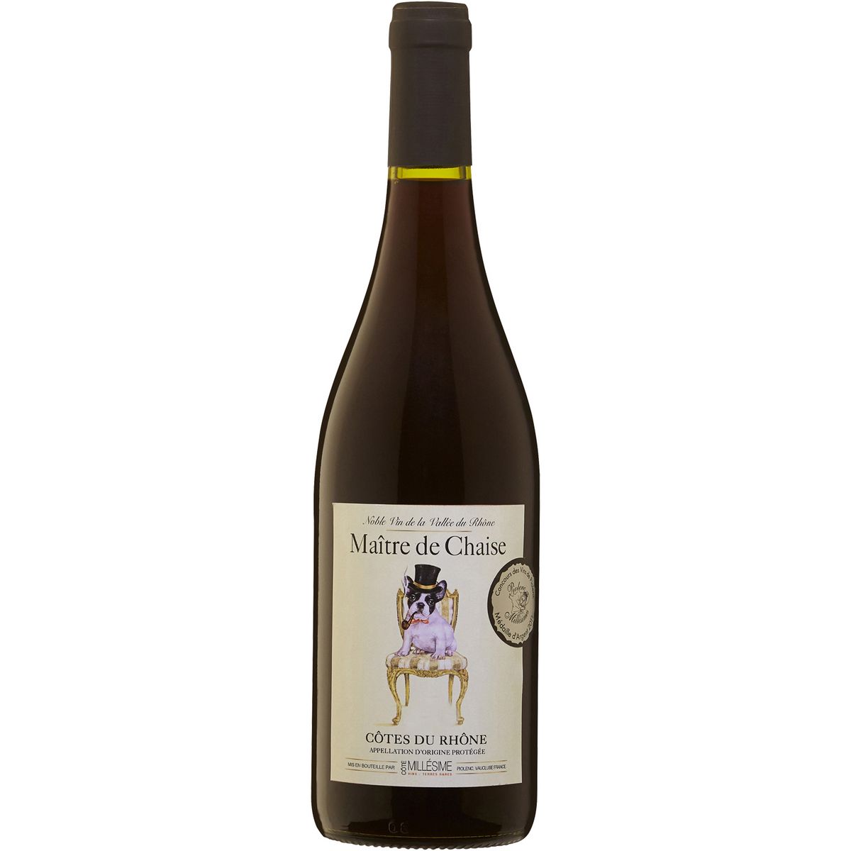 Vin rouge AOP Côtes-du-Rhône Maître de chaise 2020 75cl