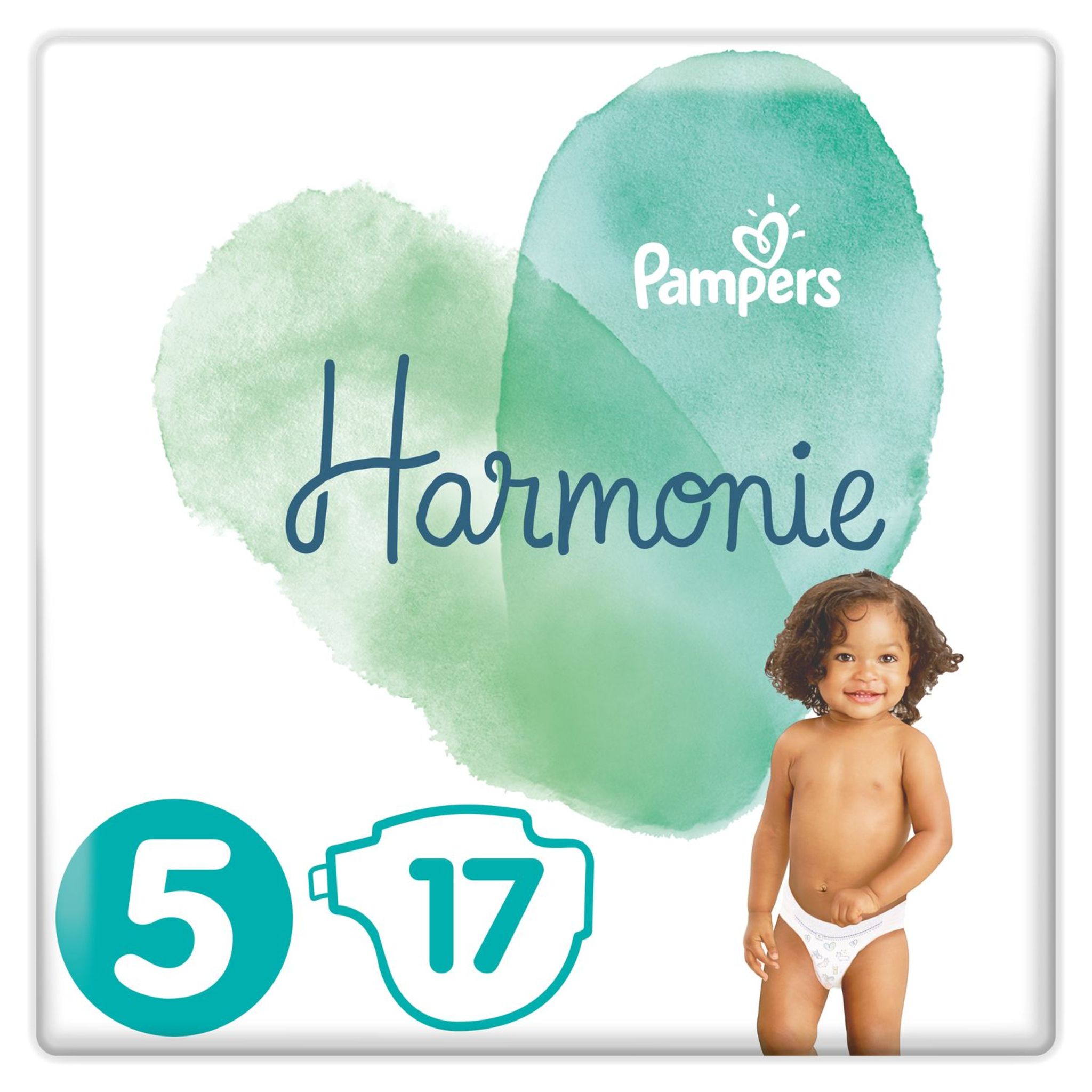 Voir la diapositive 2 : PAMPERS Harmonie couches taille 5 (+11kg) 17 couches