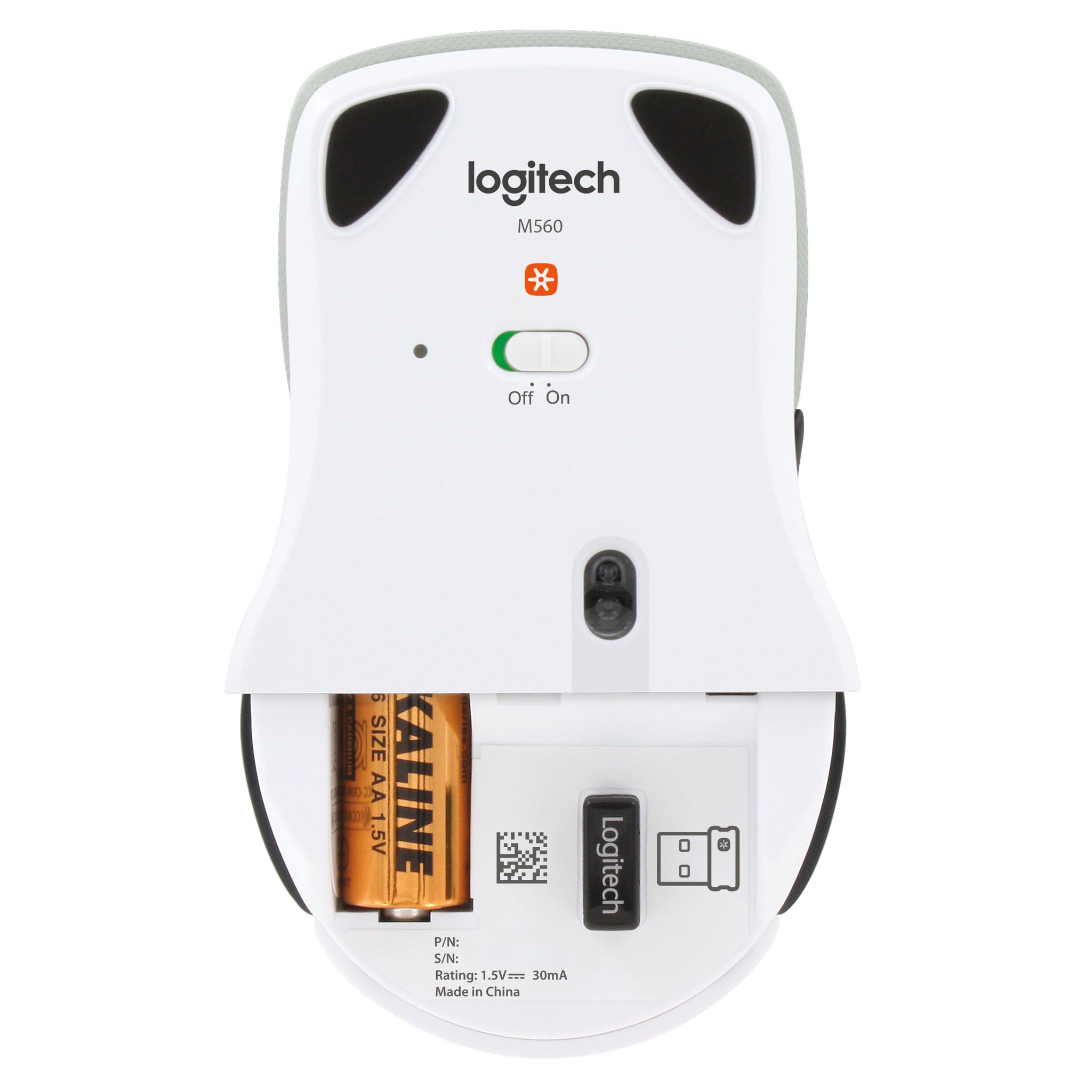 Voir la diapositive 3 : LOGITECH Souris sans fil M560 - Blanc