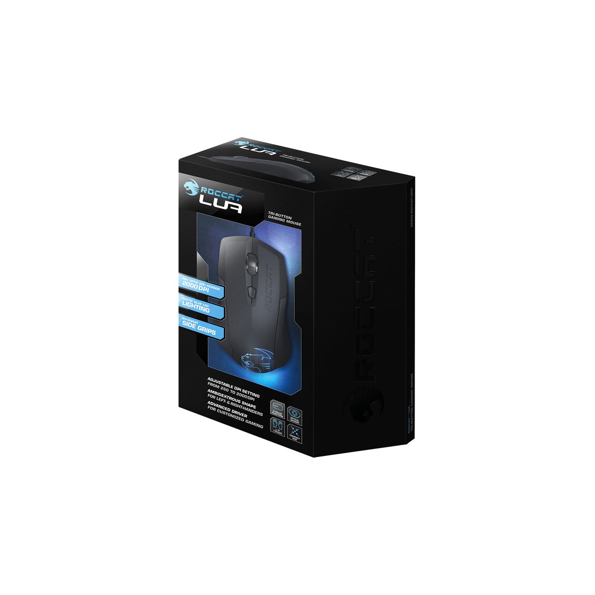 ROCCAT Souris Gaming filaire LUA - Noir 