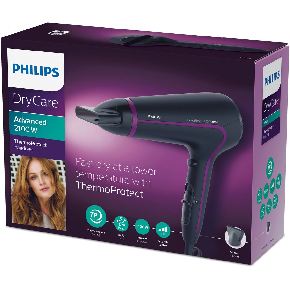 PHILIPS Sèche cheveux HP8234/00, 2100W