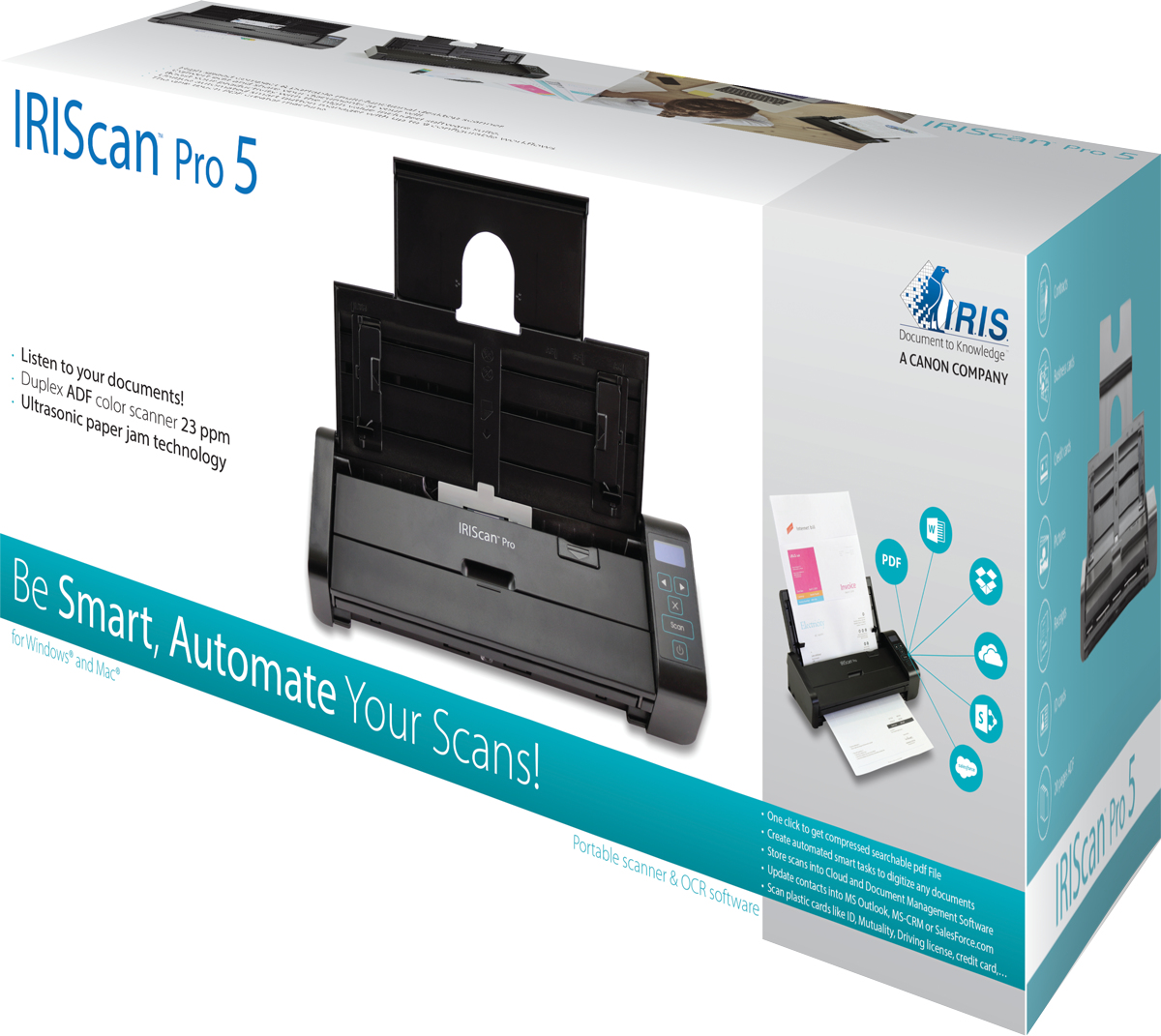Voir la diapositive 4 : IRIS Scanner à défilement IRIScan Pro 5 - Noir