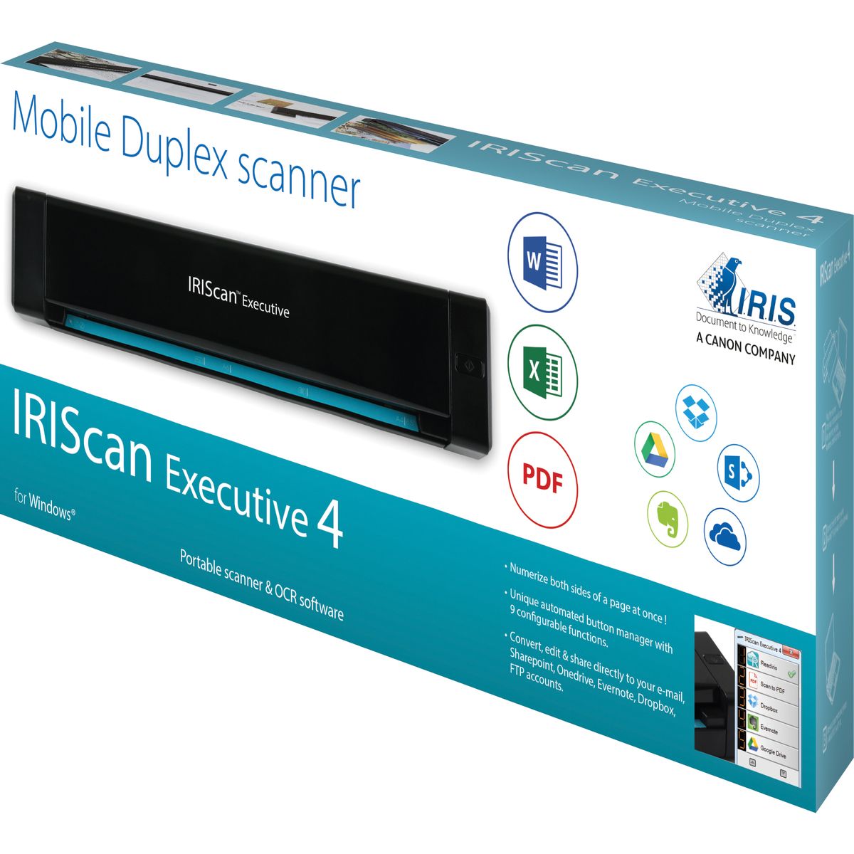 IRIS Scanner portable IRIScan Executive 4 Duplex - Noir