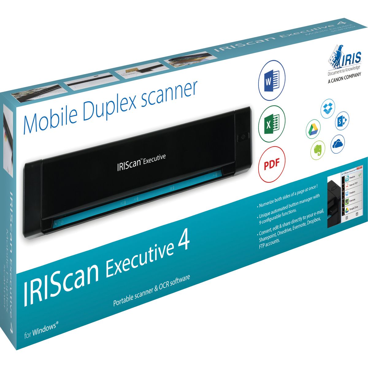 IRIS Scanner portable IRIScan Executive 4 Duplex - Noir