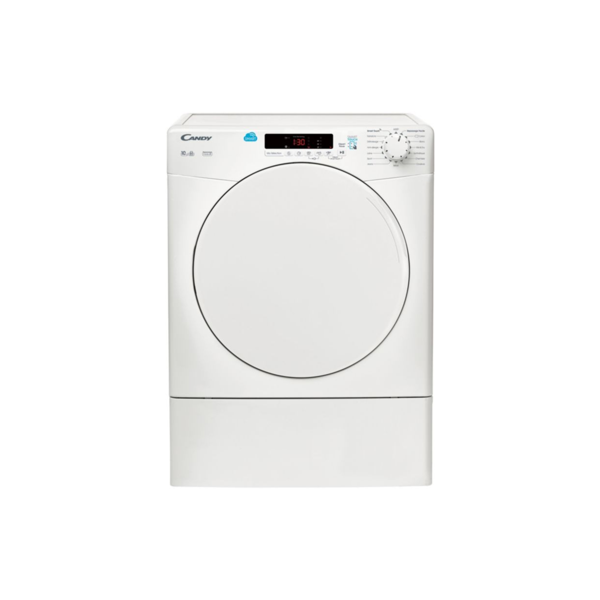CANDY Sèche linge porte pleine CS V10DF-47, 10 Kg, Evacuation