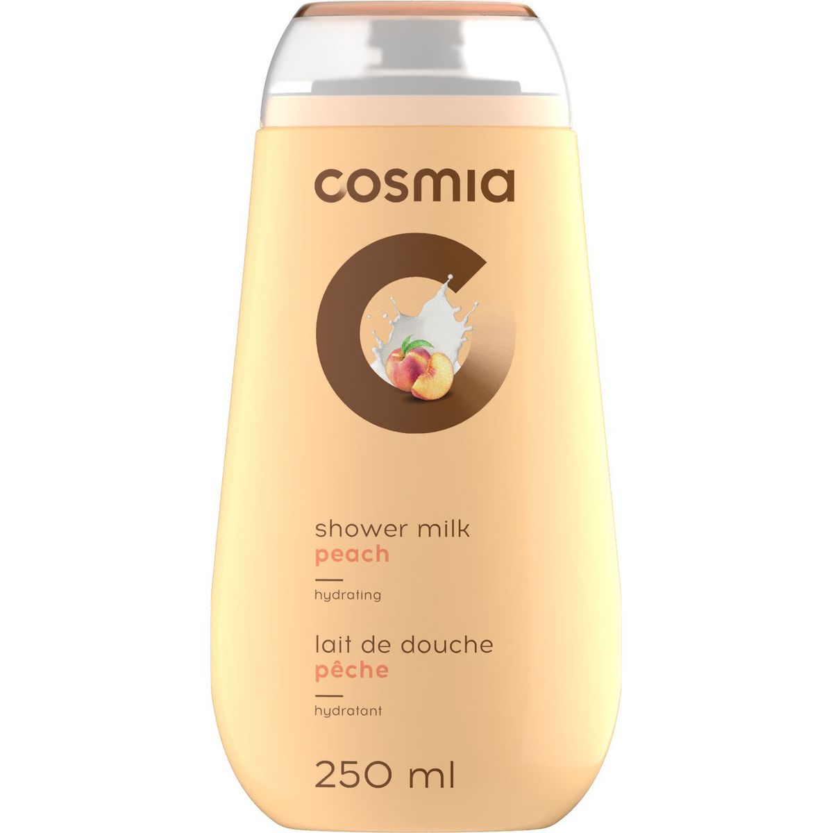COSMIA Lait de douche hydratant à la pêche 250ml