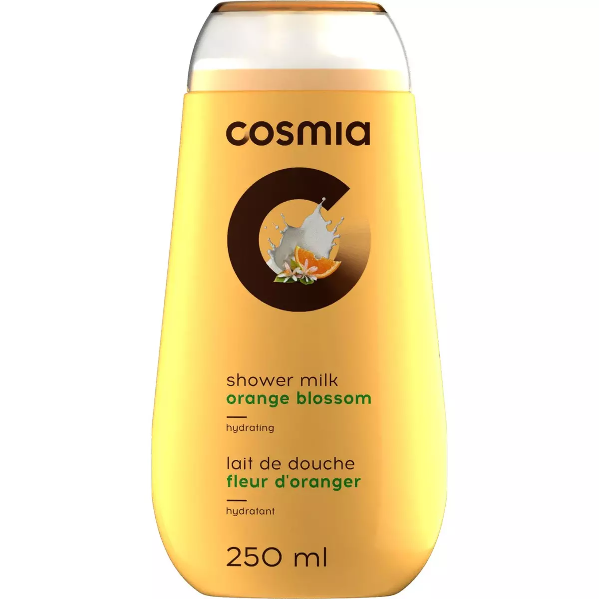 COSMIA Lait de douche hydratant à la fleur d'oranger 250ml