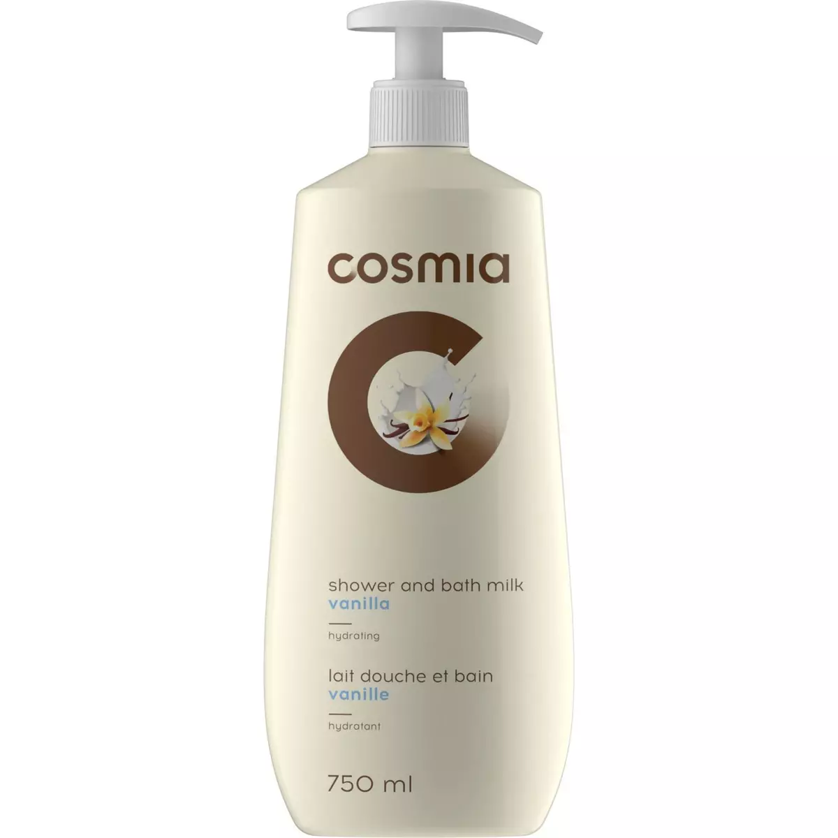 COSMIA Cosmia Lait douche et bain à la vanille 750ml 750ml