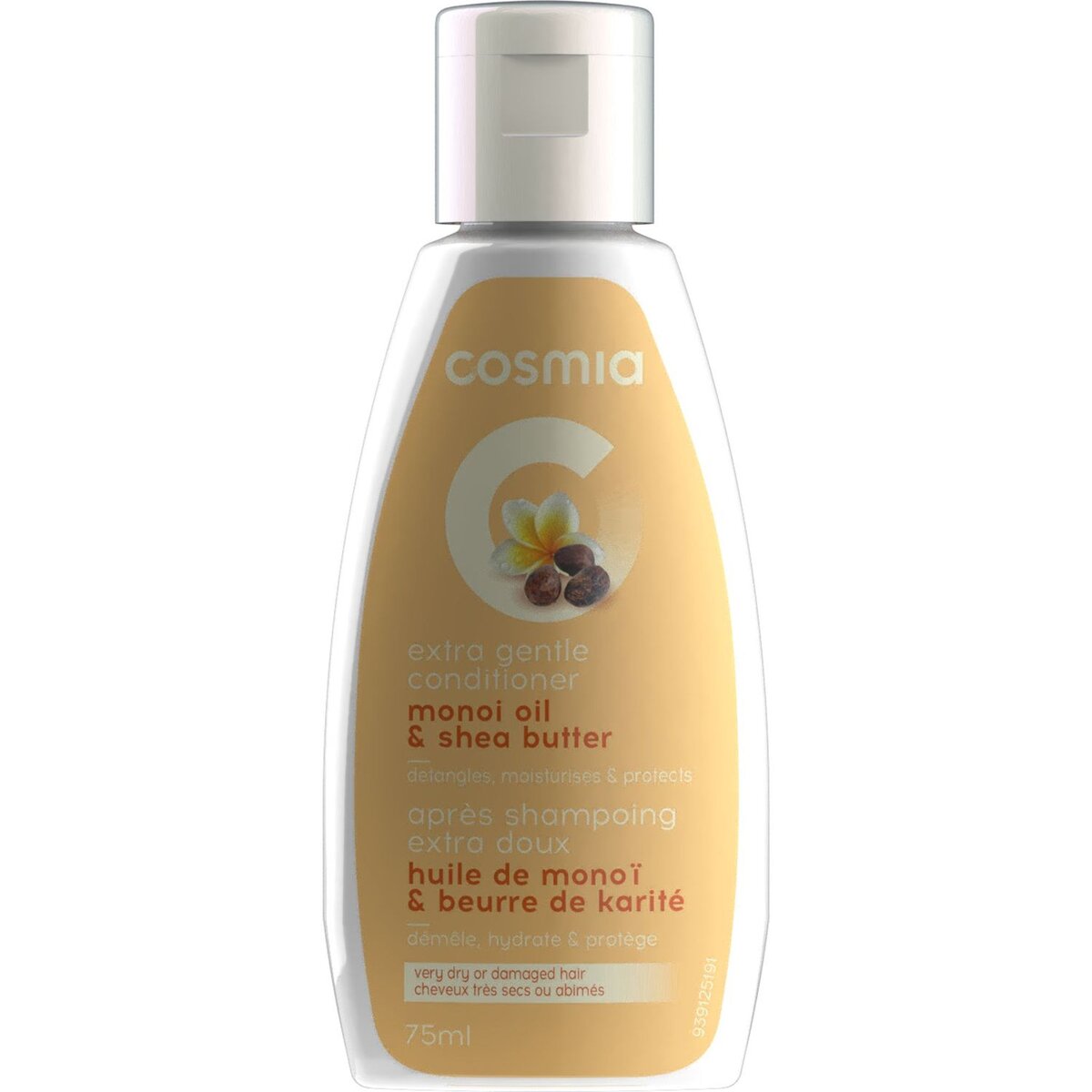 COSMIA BY AUCHAN Cosmia après-shampooing extra doux karité monoï 75ml
