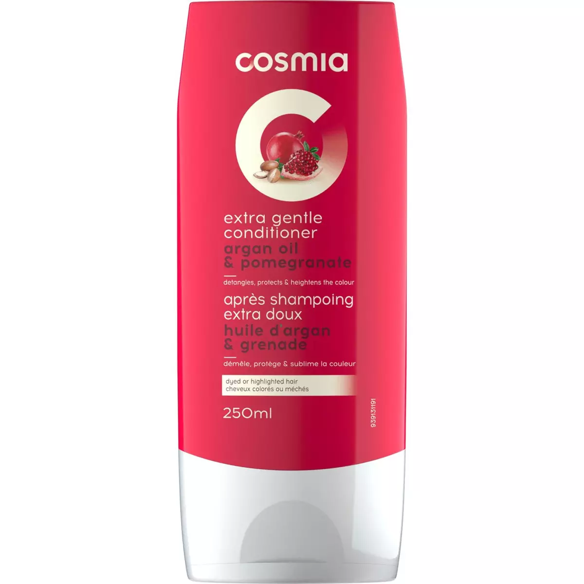 COSMIA BY AUCHAN Cosmia après shampooing extra doux argan grenade 250ml