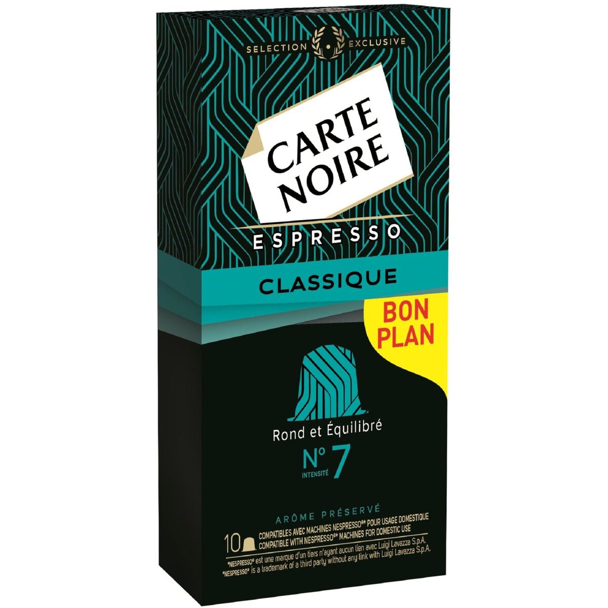 CARTE NOIRE Carte Noire espresso classique capsule n°7 x10 -53g