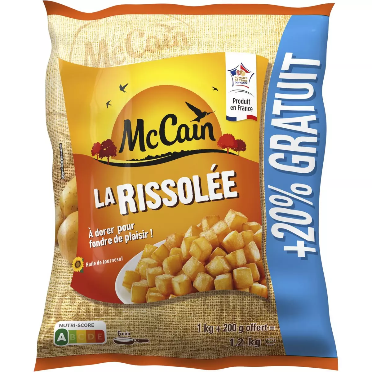 MC CAIN Mac Cain rissolée 1kg +20%gt