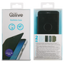 QILIVE Etui folio porte carte pour Galaxy A8 2018 - Noir et transparent