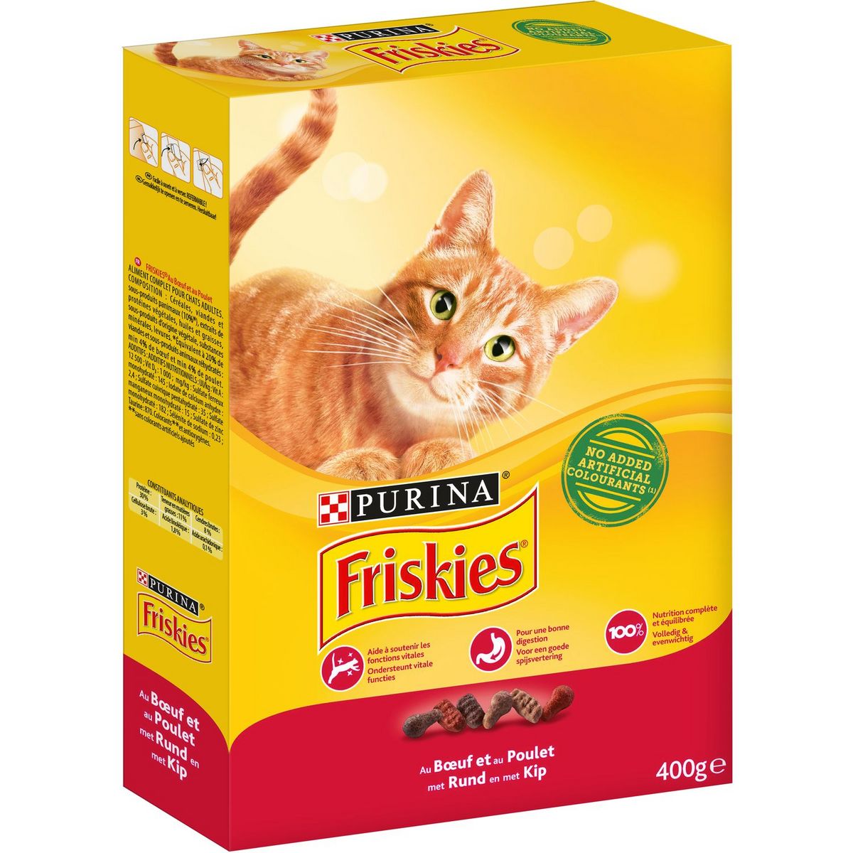 FRISKIES Croquettes au boeuf et poulet pour chat 400g