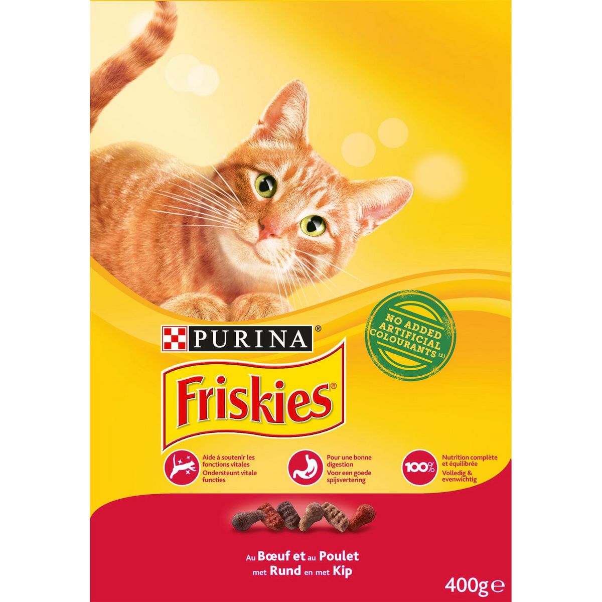 FRISKIES Croquettes au boeuf et poulet pour chat 400g