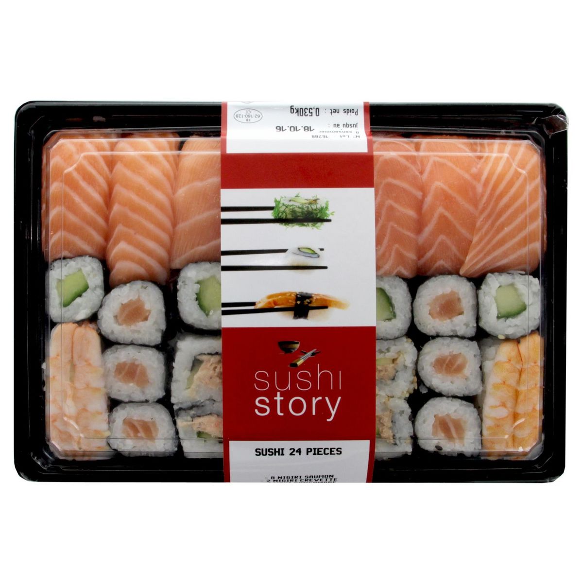 SUSHI STORY Plateau de 24 pièces 532g