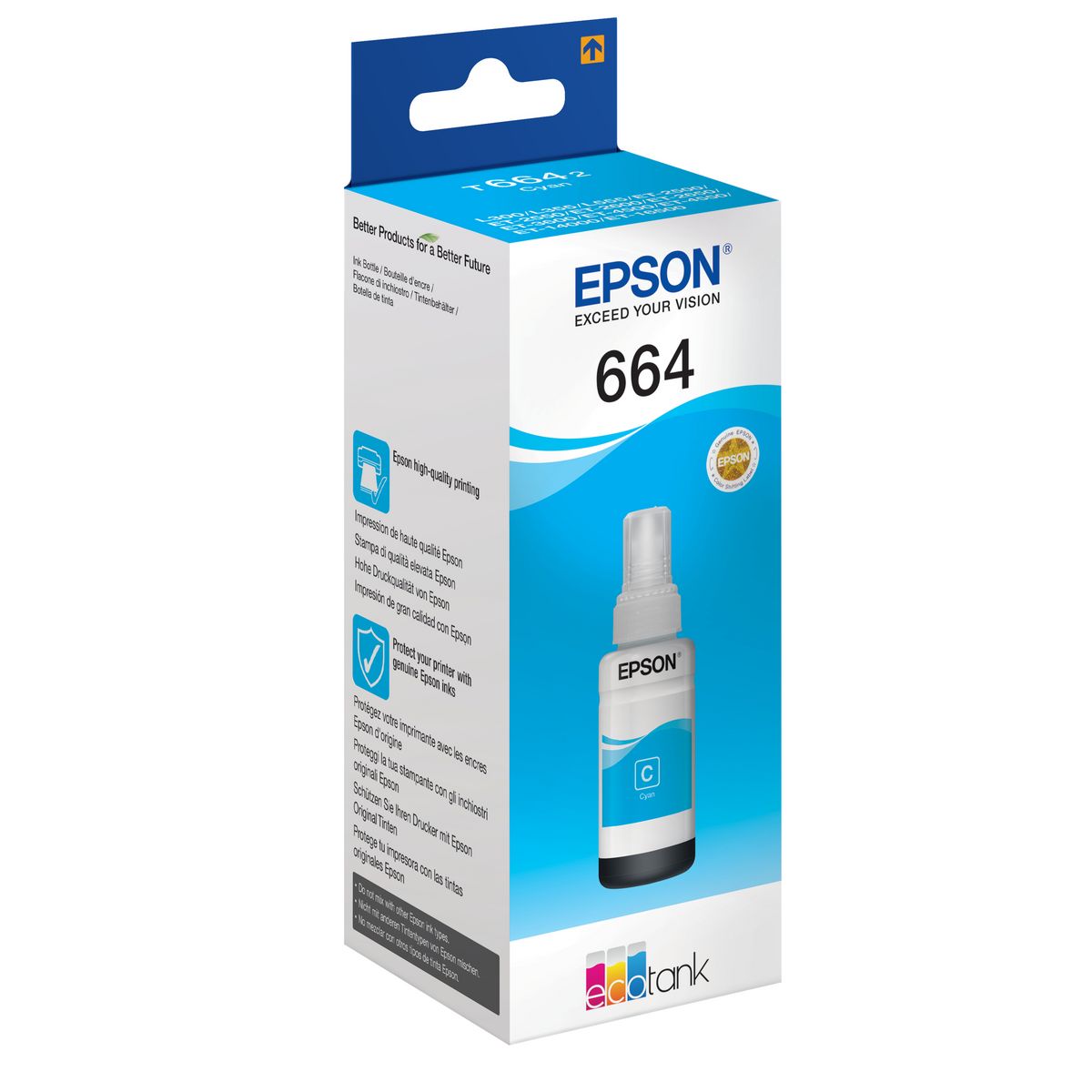 EPSON Bouteille d'encre Cyan T6642