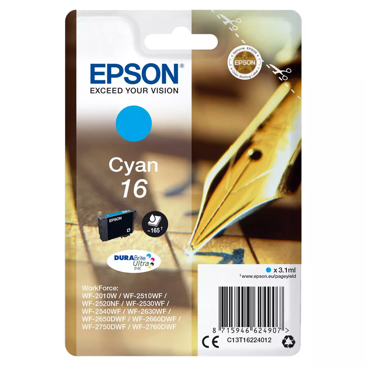 EPSON Cartouche 16 - Cyan