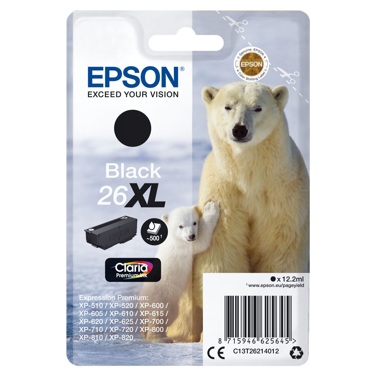 EPSON Cartouche 26XL Noir