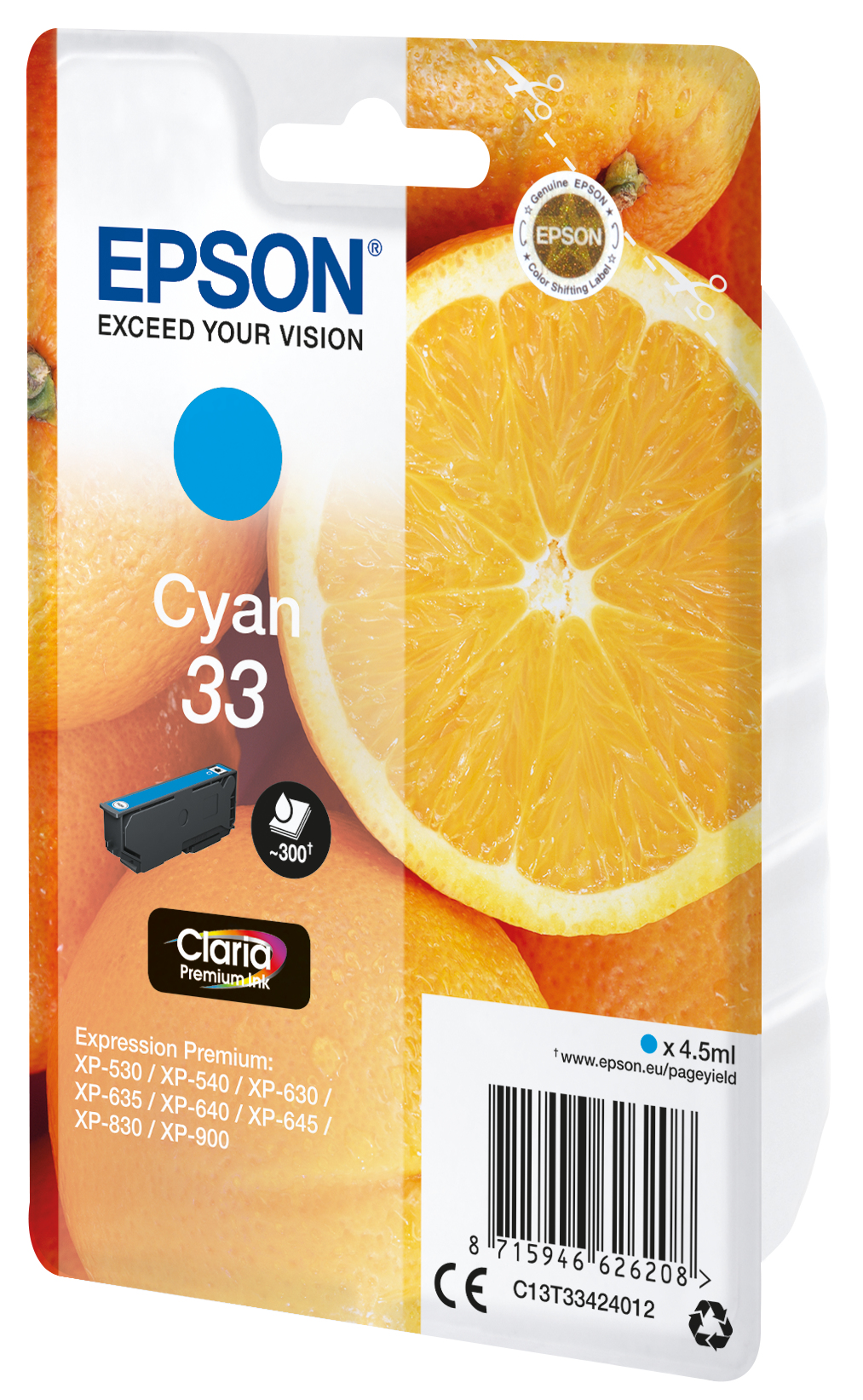 Voir la diapositive 2 : EPSON Cartouche d'encre T3342 - Cyan